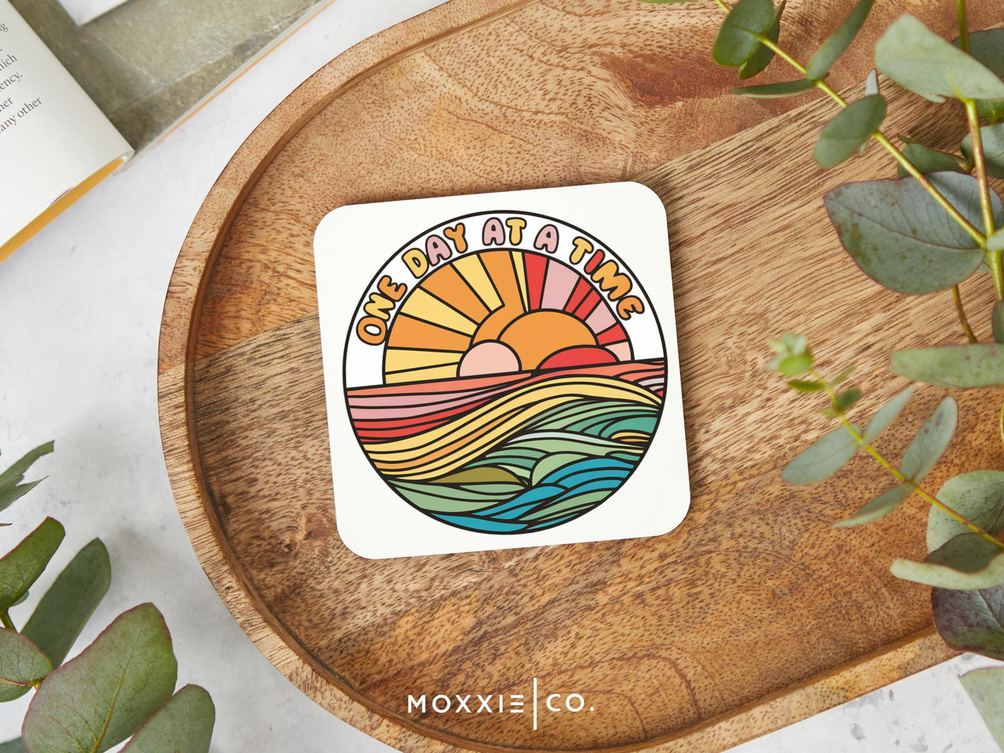 One Day at a Time Motivational Magnet | Inspirational Gift for Hope & Calm - Moxxie Co.