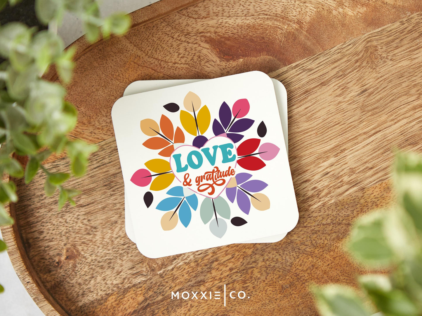 Love & Gratitude Motivational Magnet | Uplifting Gift for Home or Office - Moxxie Co.