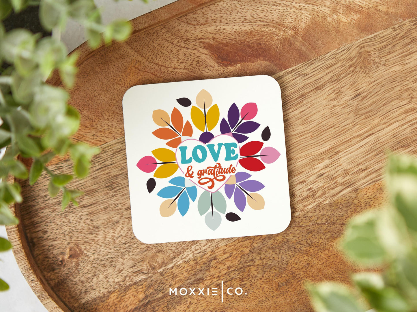 Love & Gratitude Motivational Magnet | Uplifting Gift for Home or Office - Moxxie Co.