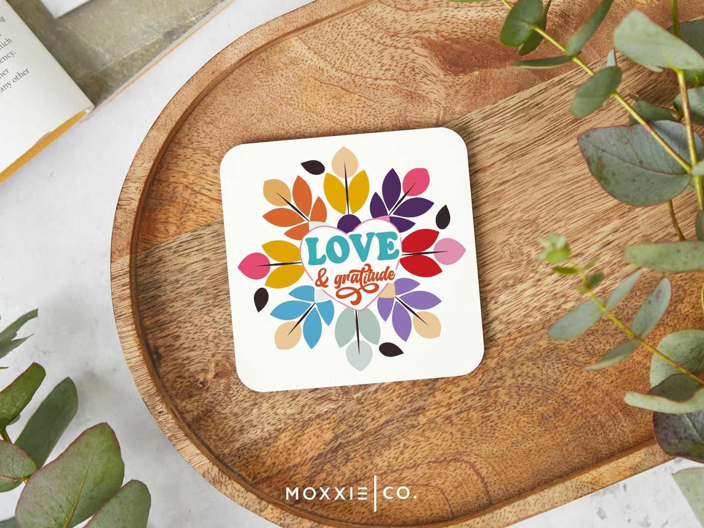 Love & Gratitude Motivational Magnet | Uplifting Gift for Home or Office - Moxxie Co.