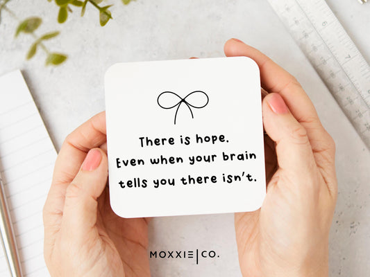 There is Hope Minimalist Motivational Magnet | Uplifting Gift for Mental Health - Moxxie Co.