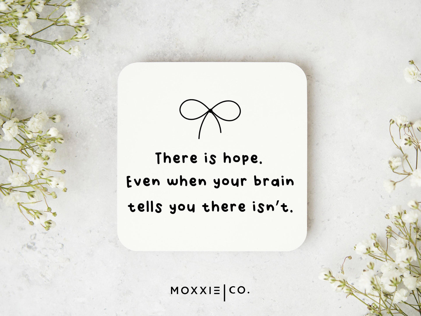 There is Hope Minimalist Motivational Magnet | Uplifting Gift for Mental Health - Moxxie Co.