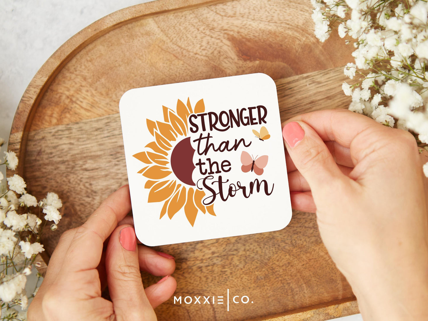 Stronger Than the Storm Motivational Magnet | Resilience Gift - Moxxie Co.
