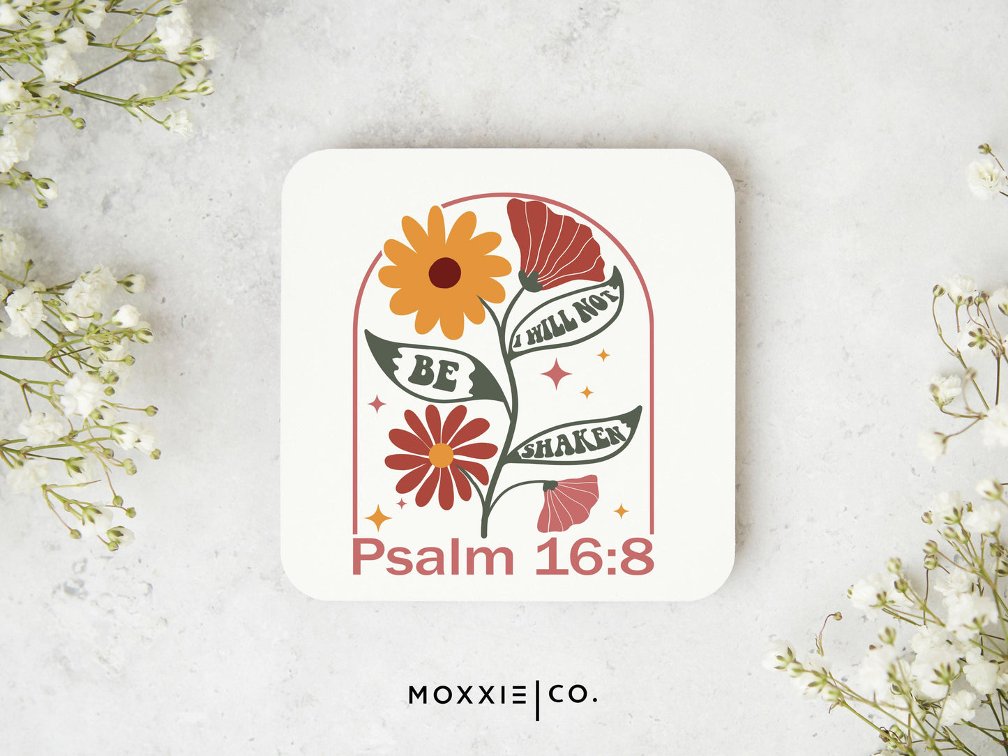 I Will Not Be Shaken - Psalm 16:8 Motivational Magnet | Inspirational Gift - Moxxie Co.