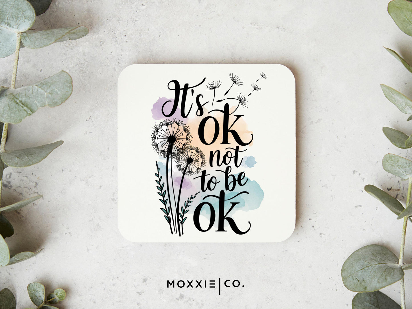 Its Ok Not to Be Ok Motivational Magnet | Mental Health Awareness Gift - Moxxie Co.