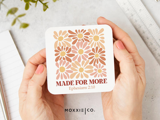 Made for More Ephesians 2:10 Bible Verse Motivational Magnet | Inspirational Gift - Moxxie Co.