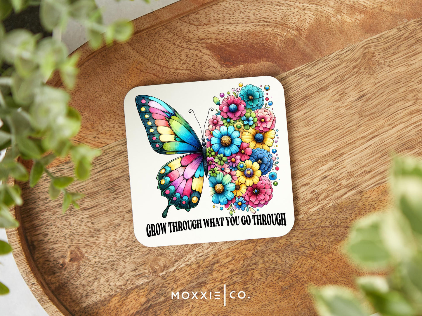 Grow Through What You Go Through Butterfly Bible Verse Motivational Magnet | Inspirational Gift - Moxxie Co.