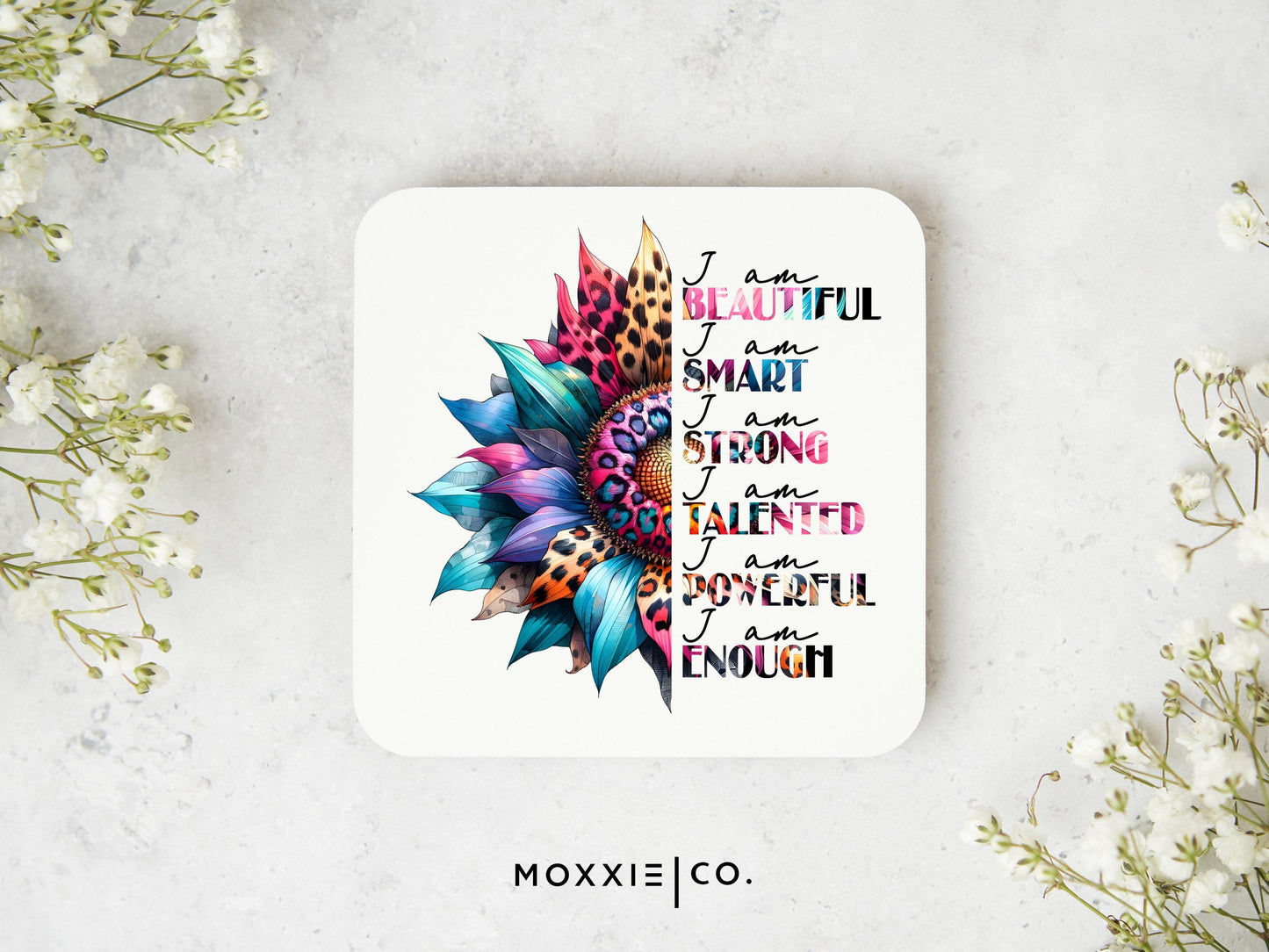 I am Beautiful I Am Smart I am Strong Mantras Motivational Magnet | Inspirational Gift - Moxxie Co.
