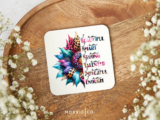I am Beautiful I Am Smart I am Strong Mantras Motivational Magnet | Inspirational Gift - Moxxie Co.