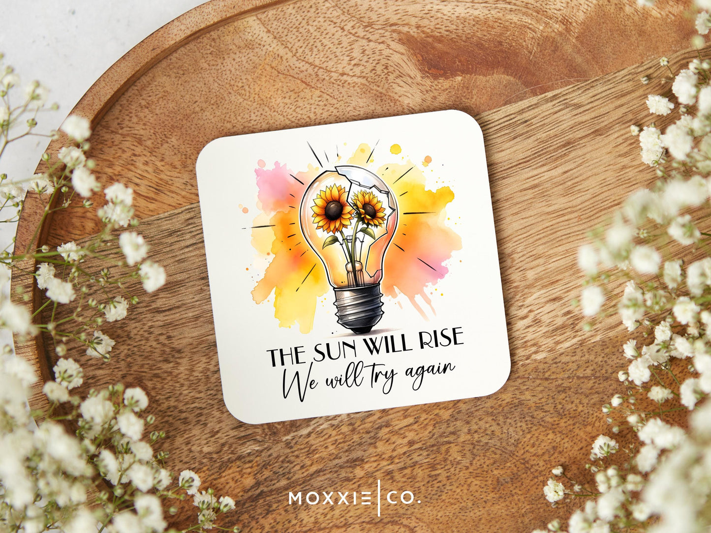 The Sun Will Rise We Will Try Again Motivational Magnet | Inspirational Gift - Moxxie Co.