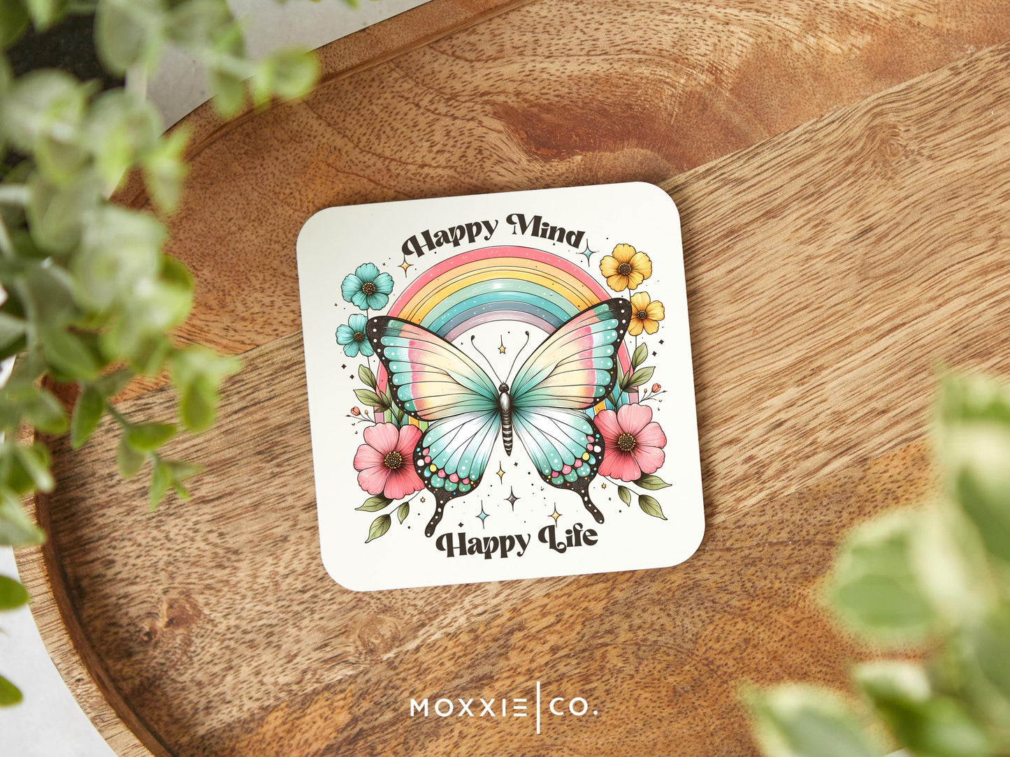 Happy Mind Happy Life Motivational Magnet | Inspirational Gift - Moxxie Co.
