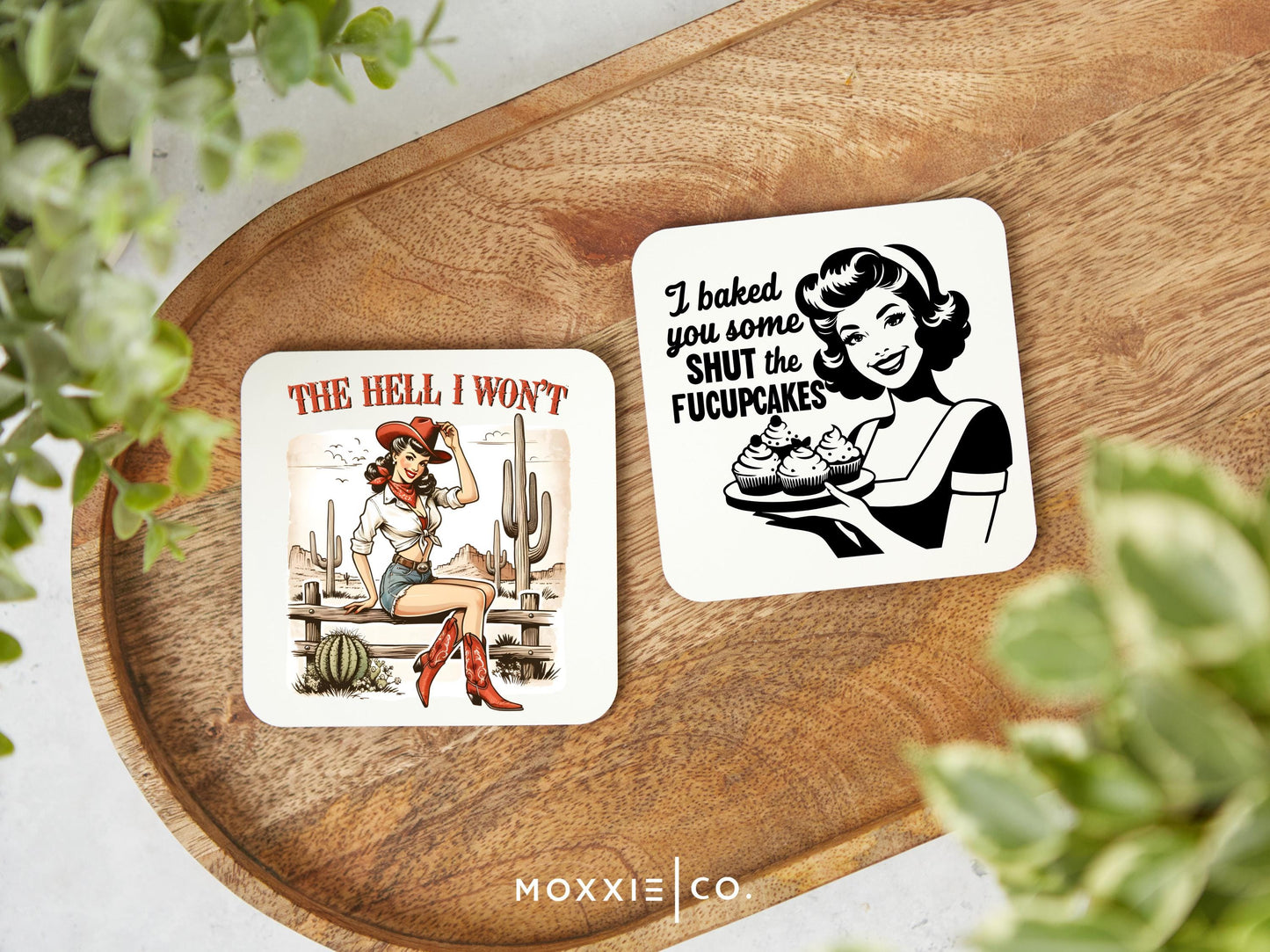 The Hell I Won't Sassy Funny Retro Motivational Magnet | Inspirational Gift - Moxxie Co.