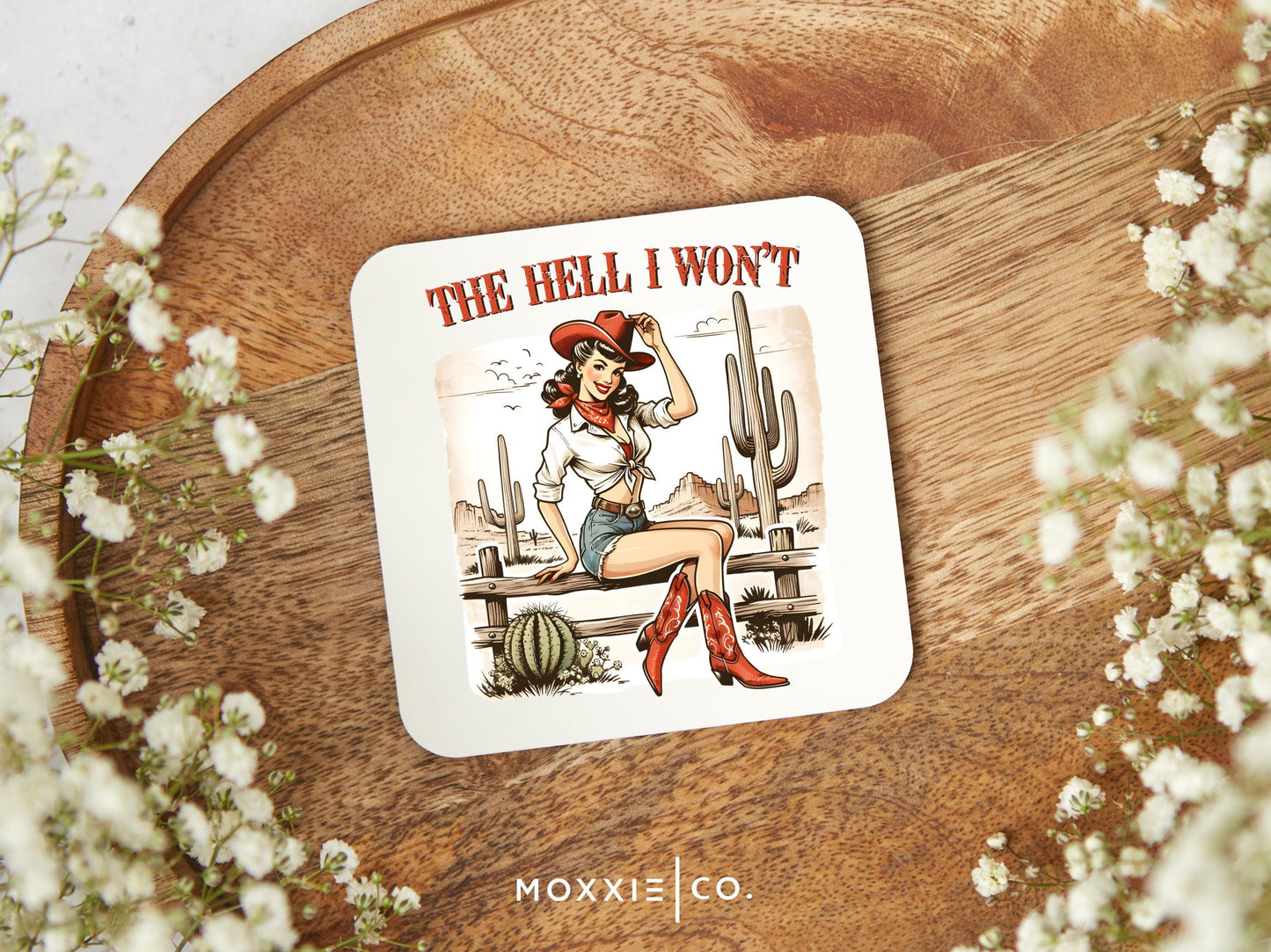 The Hell I Won't Sassy Funny Retro Motivational Magnet | Inspirational Gift - Moxxie Co.