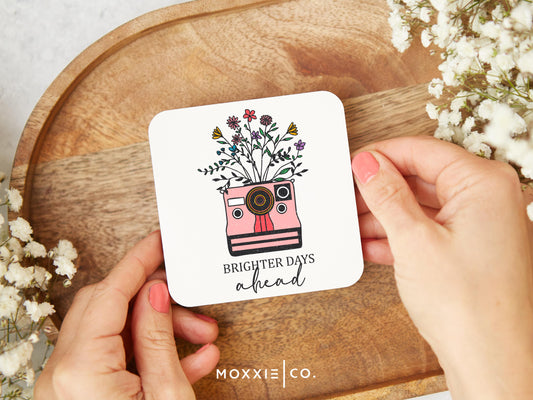 Brighter Days Ahead Photographer Vintage Floral Motivational Magnet | Inspirational Gift - Moxxie Co.