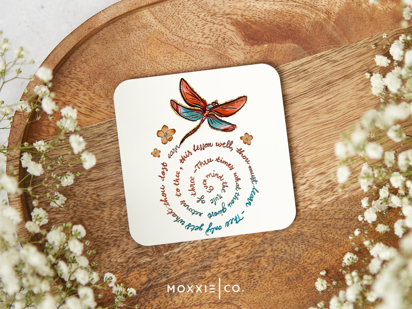 The Rule of Three Dragonfly Dragonfly Mother's Day Gift Quote Motivational Magnet | Inspirational Gift - Moxxie Co.