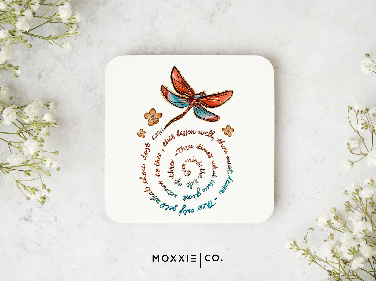 The Rule of Three Dragonfly Dragonfly Mother's Day Gift Quote Motivational Magnet | Inspirational Gift - Moxxie Co.