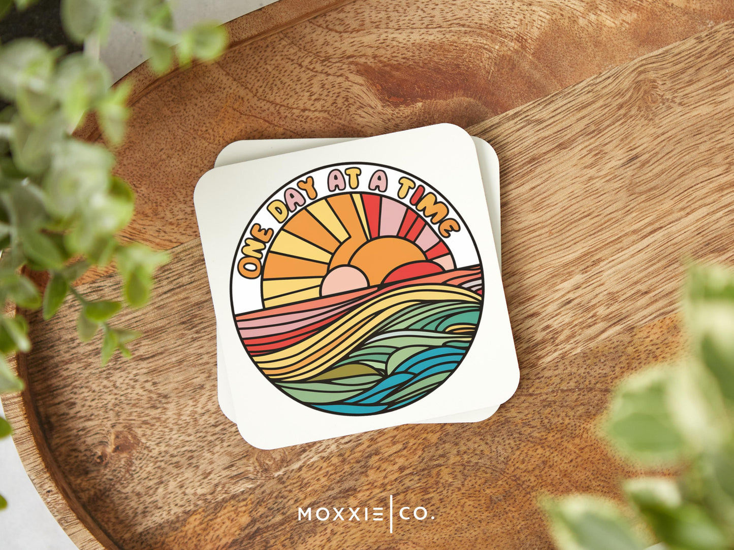 One Day at a Time Motivational Magnet | Inspirational Gift for Hope & Calm - Moxxie Co.