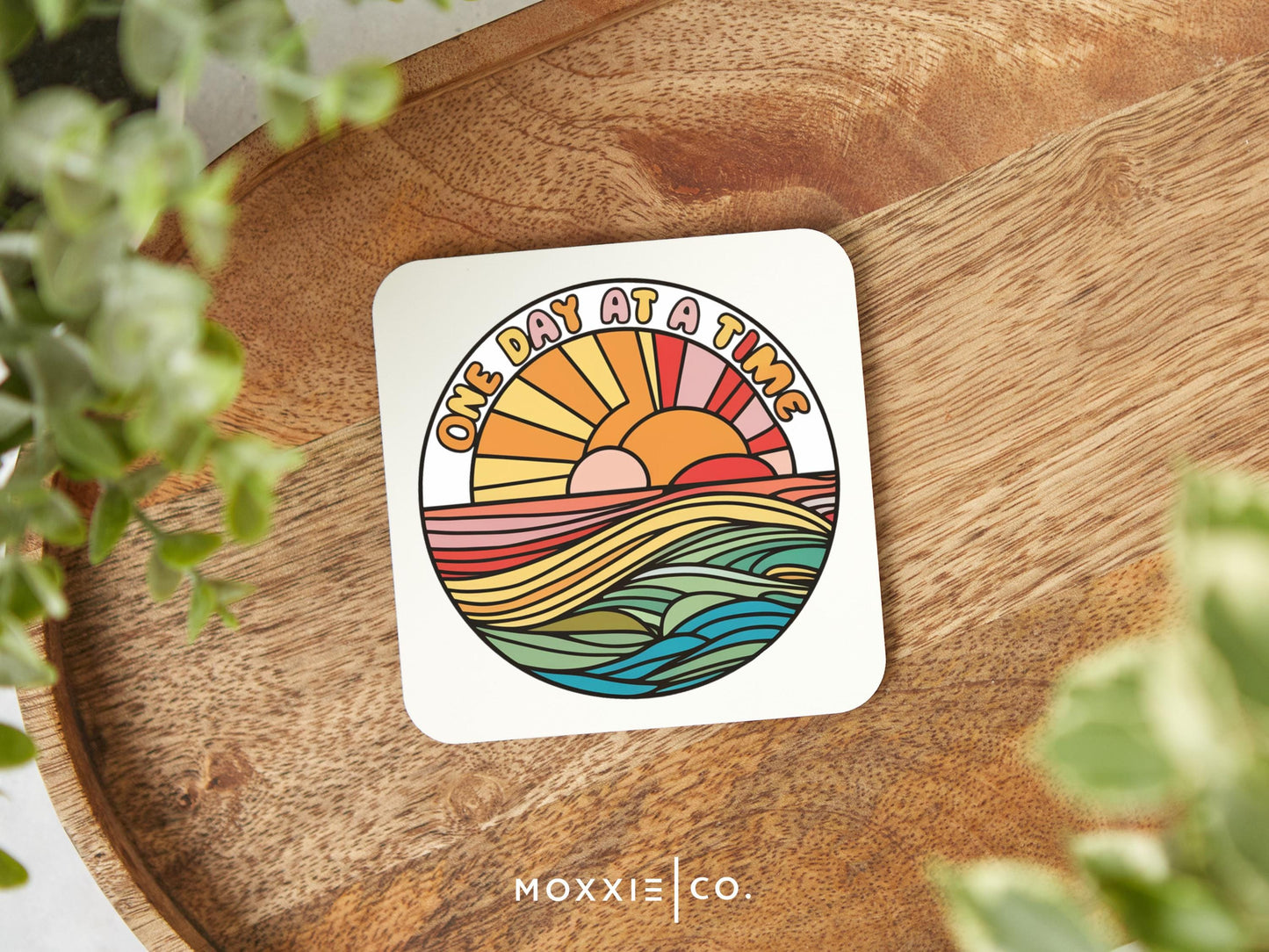 One Day at a Time Motivational Magnet | Inspirational Gift for Hope & Calm - Moxxie Co.