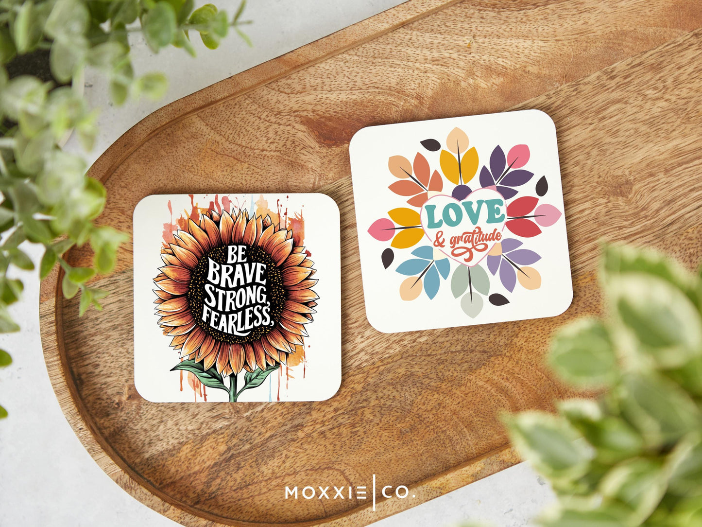 Be Brave, Strong, Fearless Motivational Sunflower Magnet | Uplifting Gift - Moxxie Co.