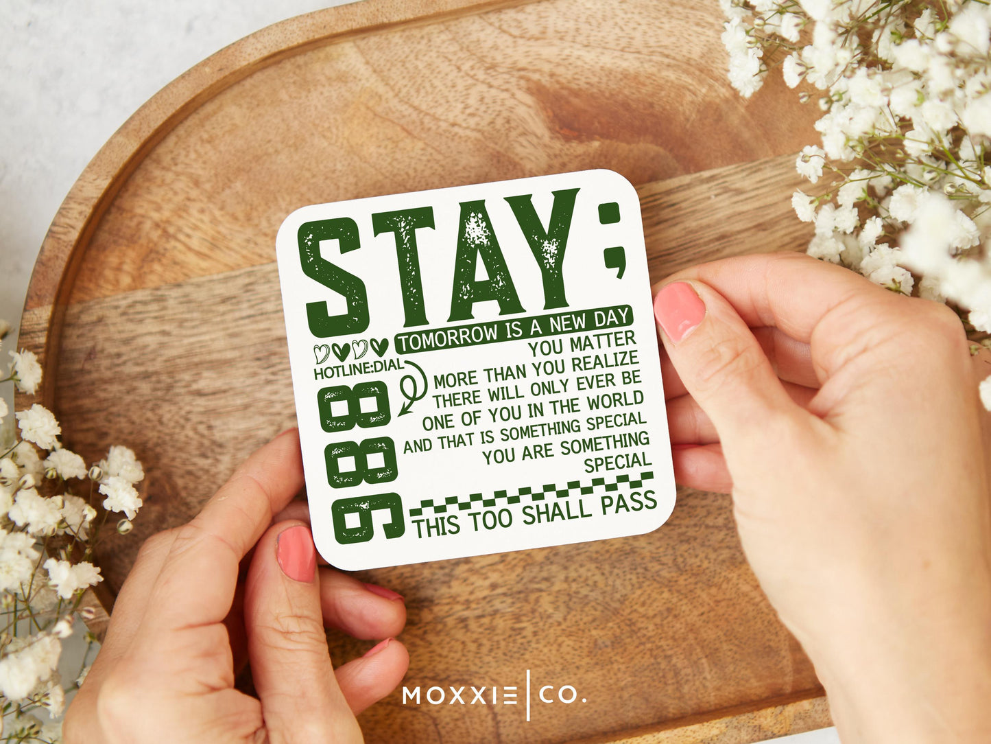Stay; Tomorrow is a New Day Motivational Magnet | Encouraging Gift - Moxxie Co.