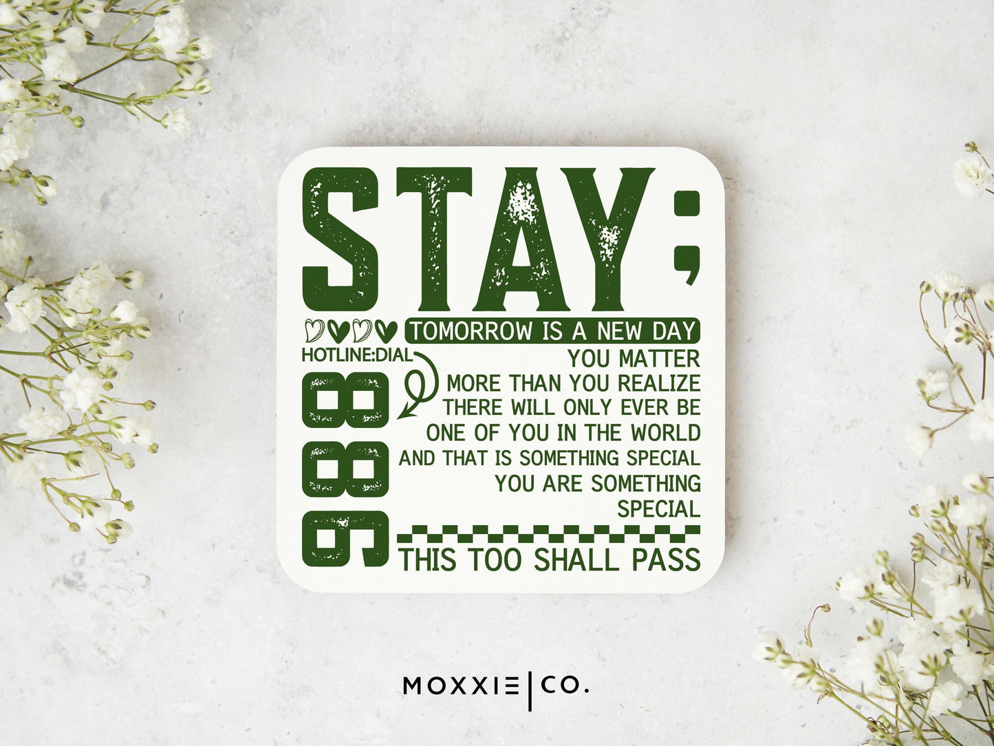 Stay; Tomorrow is a New Day Motivational Magnet | Encouraging Gift - Moxxie Co.