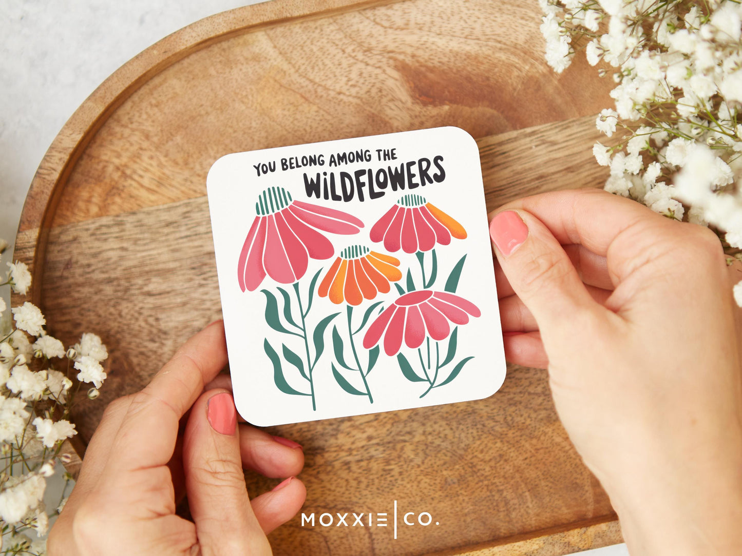 You Belong Among the Wildflowers Motivational Magnet | Uplifting Gift - Moxxie Co.