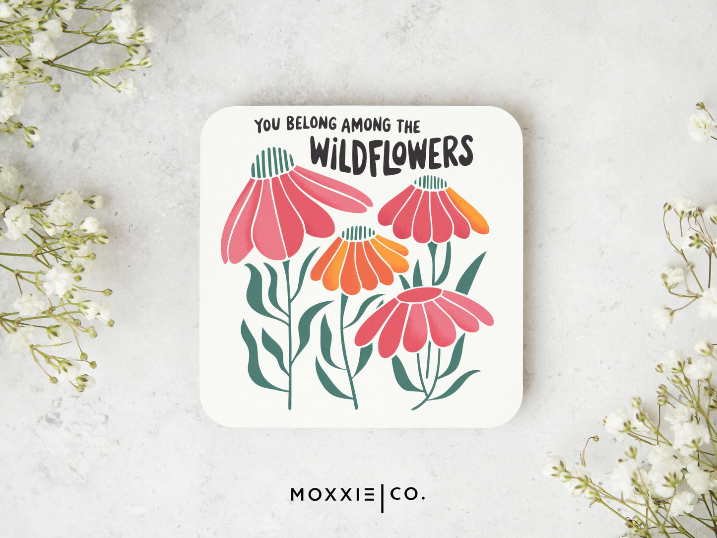 You Belong Among the Wildflowers Motivational Magnet | Uplifting Gift - Moxxie Co.