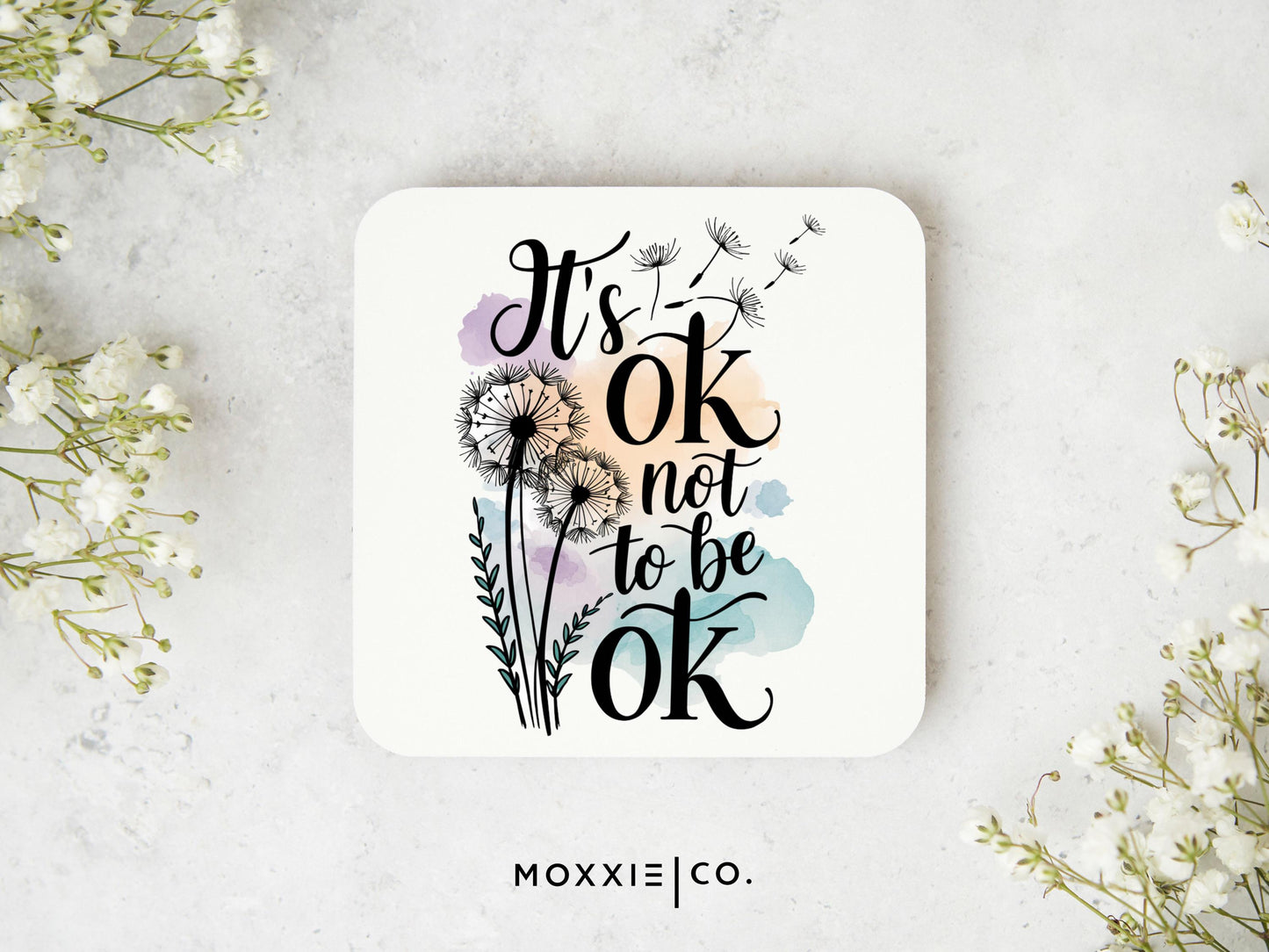 Its Ok Not to Be Ok Motivational Magnet | Mental Health Awareness Gift - Moxxie Co.