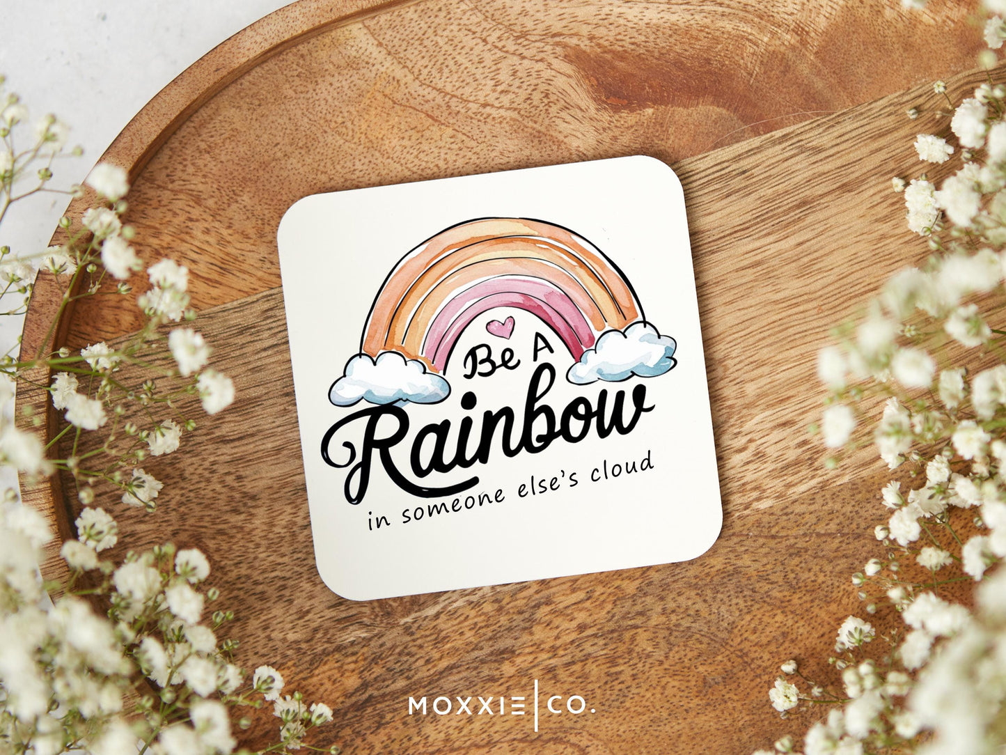 Be a Rainbow in Someone Elses Cloud Motivational Magnet | Uplifting Gift | Mental Health Awareness - Moxxie Co.