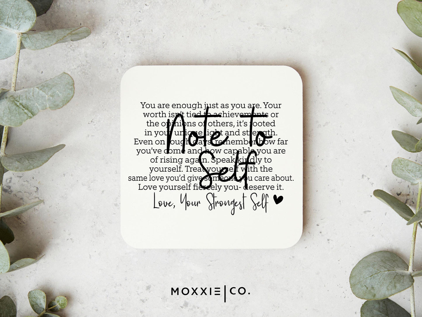 Note to Self Minimalistic Motivational Magnet | Inspirational Gift - Moxxie Co.