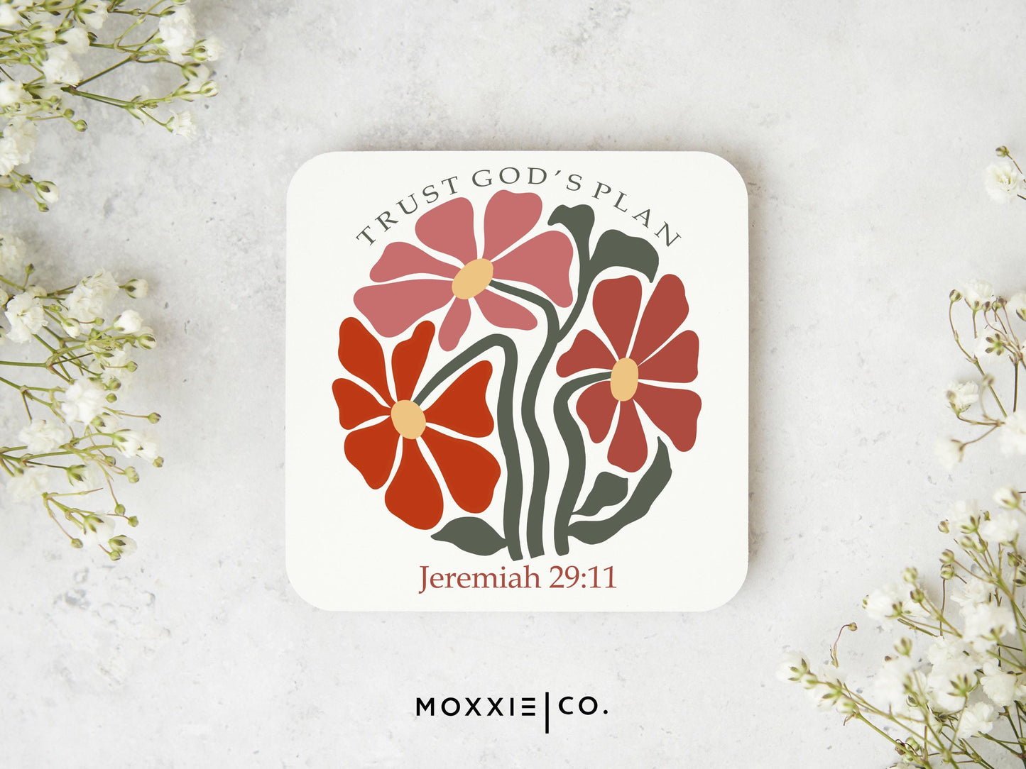 Trust God's Plan Jeremiah 29:11 Bible Verse Motivational Magnet | Inspirational Gift - Moxxie Co.