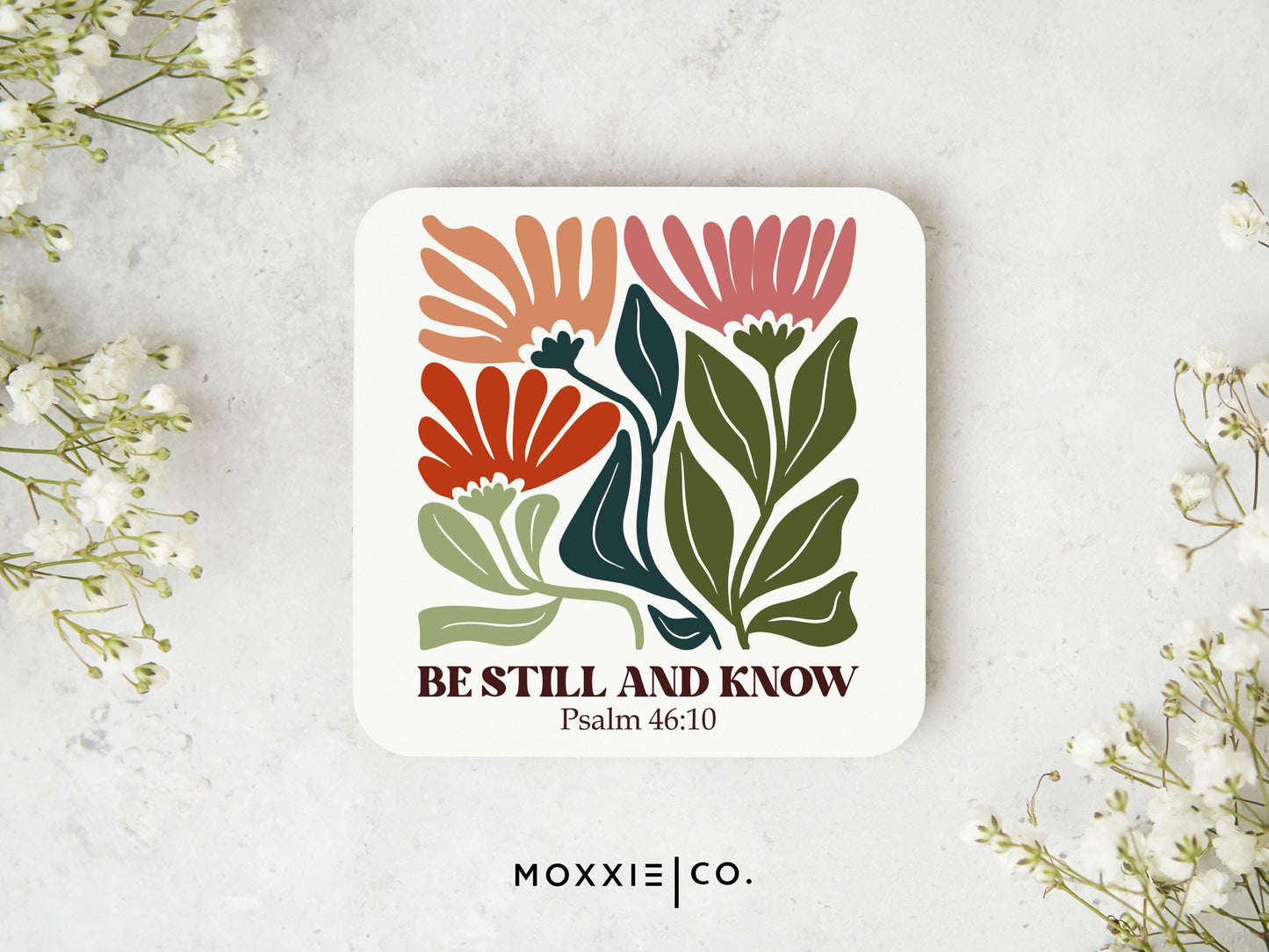Be Still and Know Psalm 46:10 Bible Verse Motivational Magnet | Inspirational Gift - Moxxie Co.