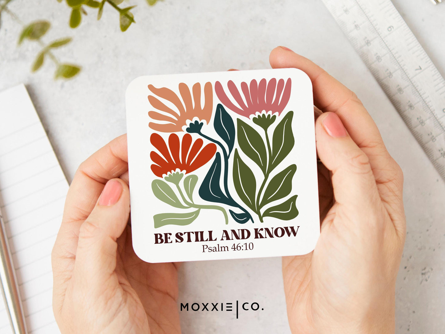 Be Still and Know Psalm 46:10 Bible Verse Motivational Magnet | Inspirational Gift - Moxxie Co.