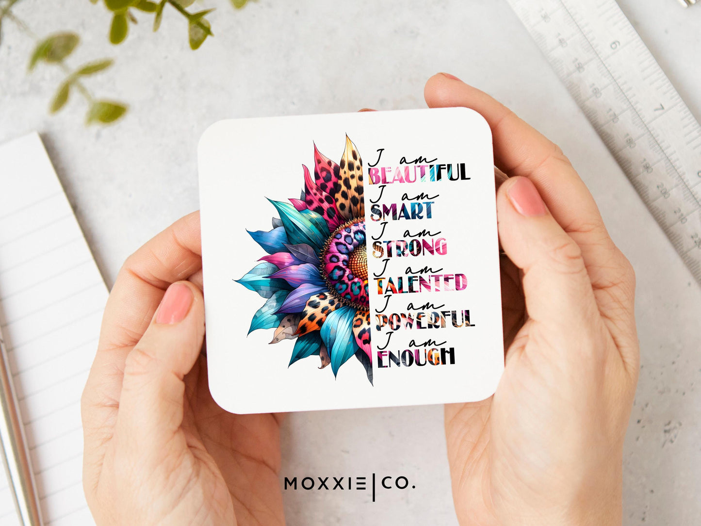 I am Beautiful I Am Smart I am Strong Mantras Motivational Magnet | Inspirational Gift - Moxxie Co.