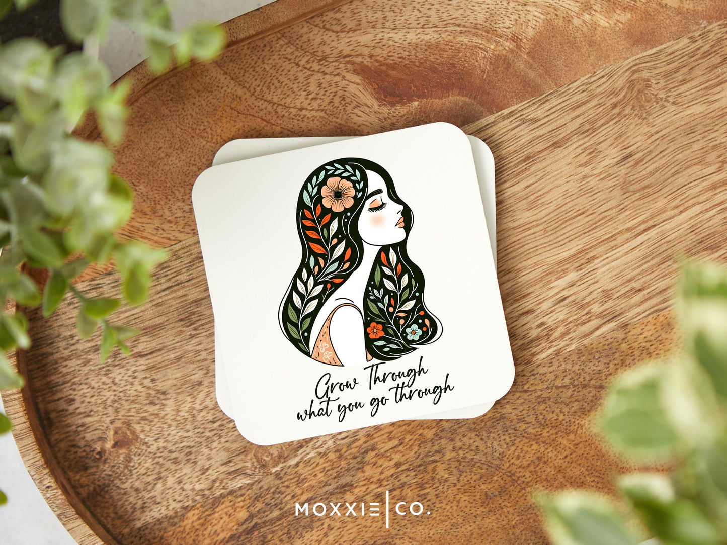 Grow Through What You Go Through Boho Motivational Magnet | Inspirational Gift - Moxxie Co.