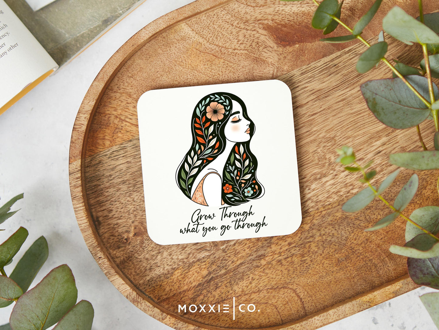 Grow Through What You Go Through Boho Motivational Magnet | Inspirational Gift - Moxxie Co.