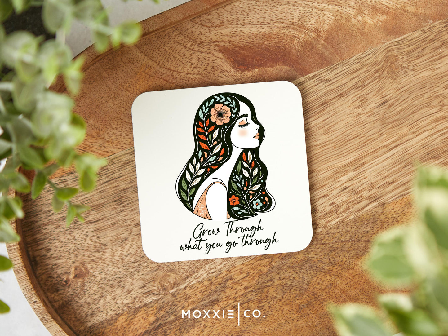 Grow Through What You Go Through Boho Motivational Magnet | Inspirational Gift - Moxxie Co.