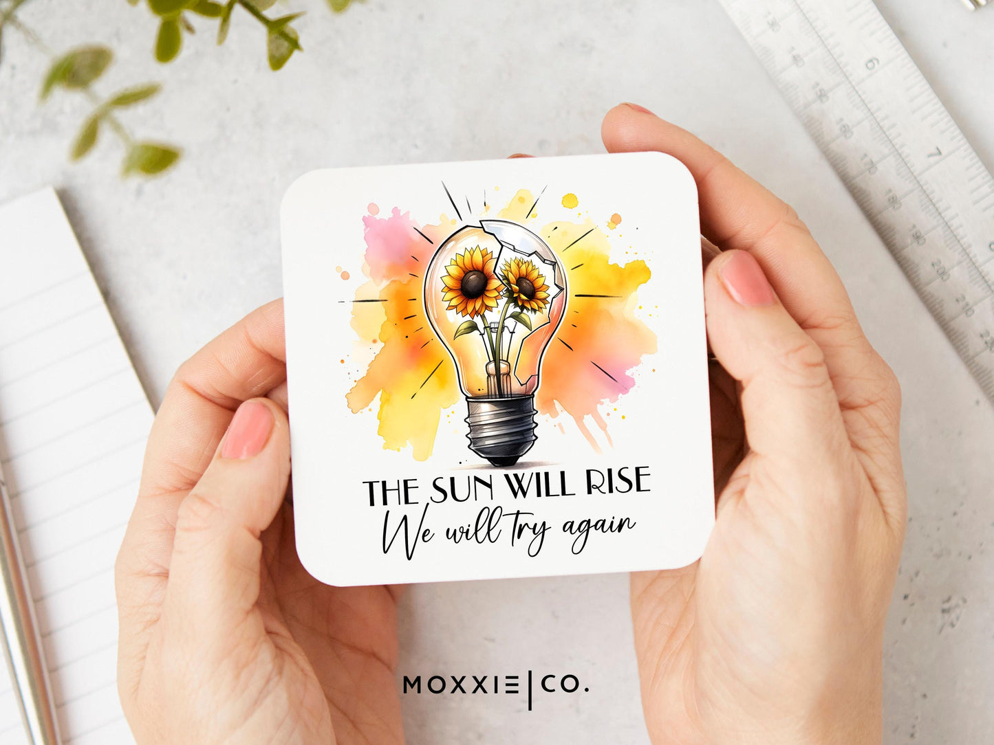 The Sun Will Rise We Will Try Again Motivational Magnet | Inspirational Gift - Moxxie Co.