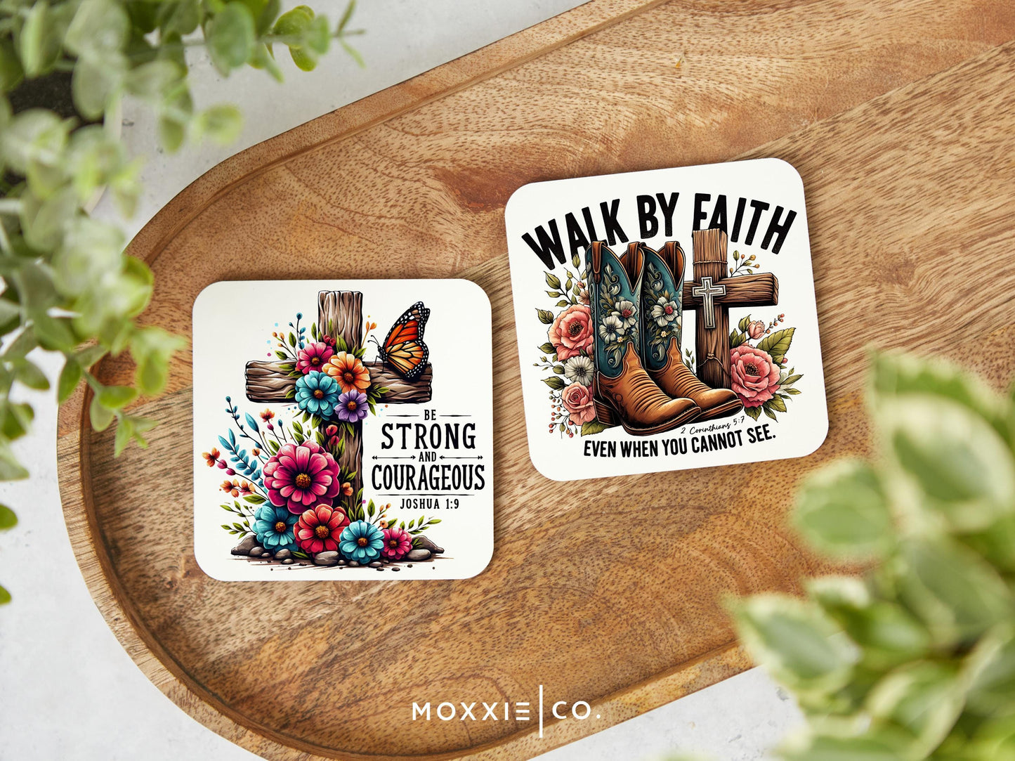 Be Strong And Courageous Joshua 1:9 Bible Verse Quote Motivational Magnet | Inspirational Gift - Moxxie Co.