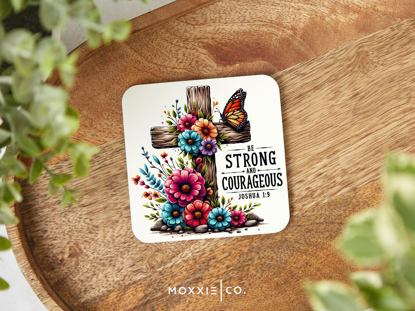 Be Strong And Courageous Joshua 1:9 Bible Verse Quote Motivational Magnet | Inspirational Gift - Moxxie Co.