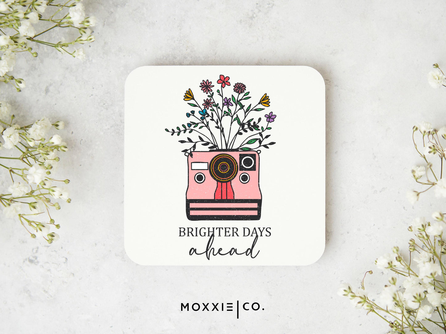 Brighter Days Ahead Photographer Vintage Floral Motivational Magnet | Inspirational Gift - Moxxie Co.
