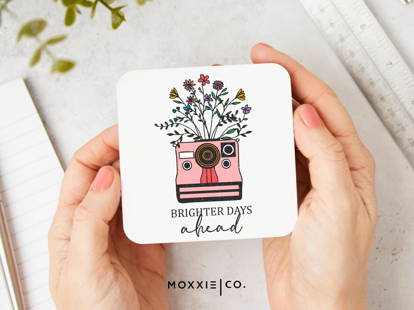 Brighter Days Ahead Photographer Vintage Floral Motivational Magnet | Inspirational Gift - Moxxie Co.