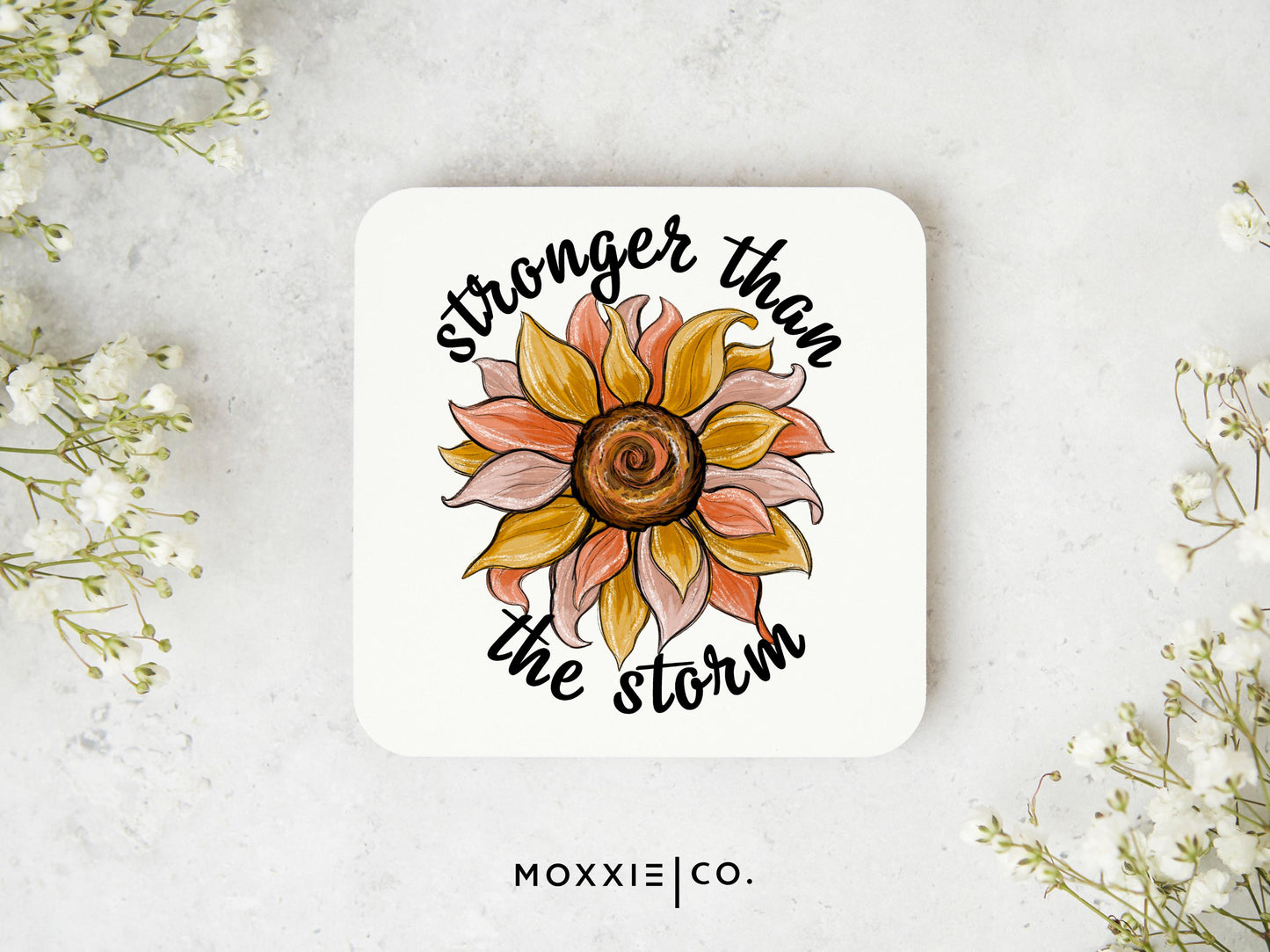 Stronger than the Storm Sunflower Mother's Day Gift Motivational Magnet | Inspirational Gift - Moxxie Co.