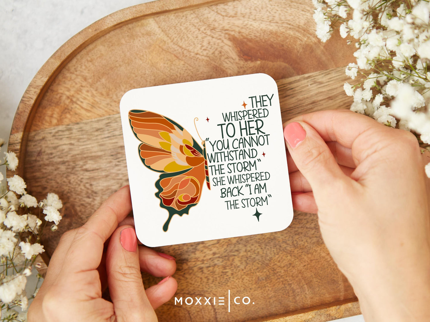 I am the the Storm Butterfly Mother's Day Gift Quote Motivational Magnet | Inspirational Gift - Moxxie Co.