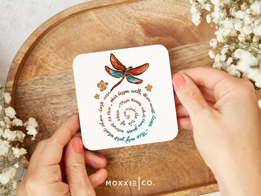 The Rule of Three Dragonfly Dragonfly Mother's Day Gift Quote Motivational Magnet | Inspirational Gift - Moxxie Co.