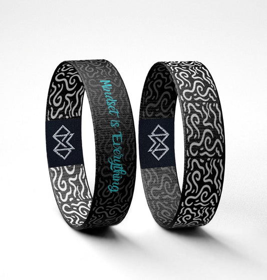 Mindset is Everything Motivational Wristband Reversible Bracelet // Gifts for Her // Gifts for Him // Inspirational Gifts //