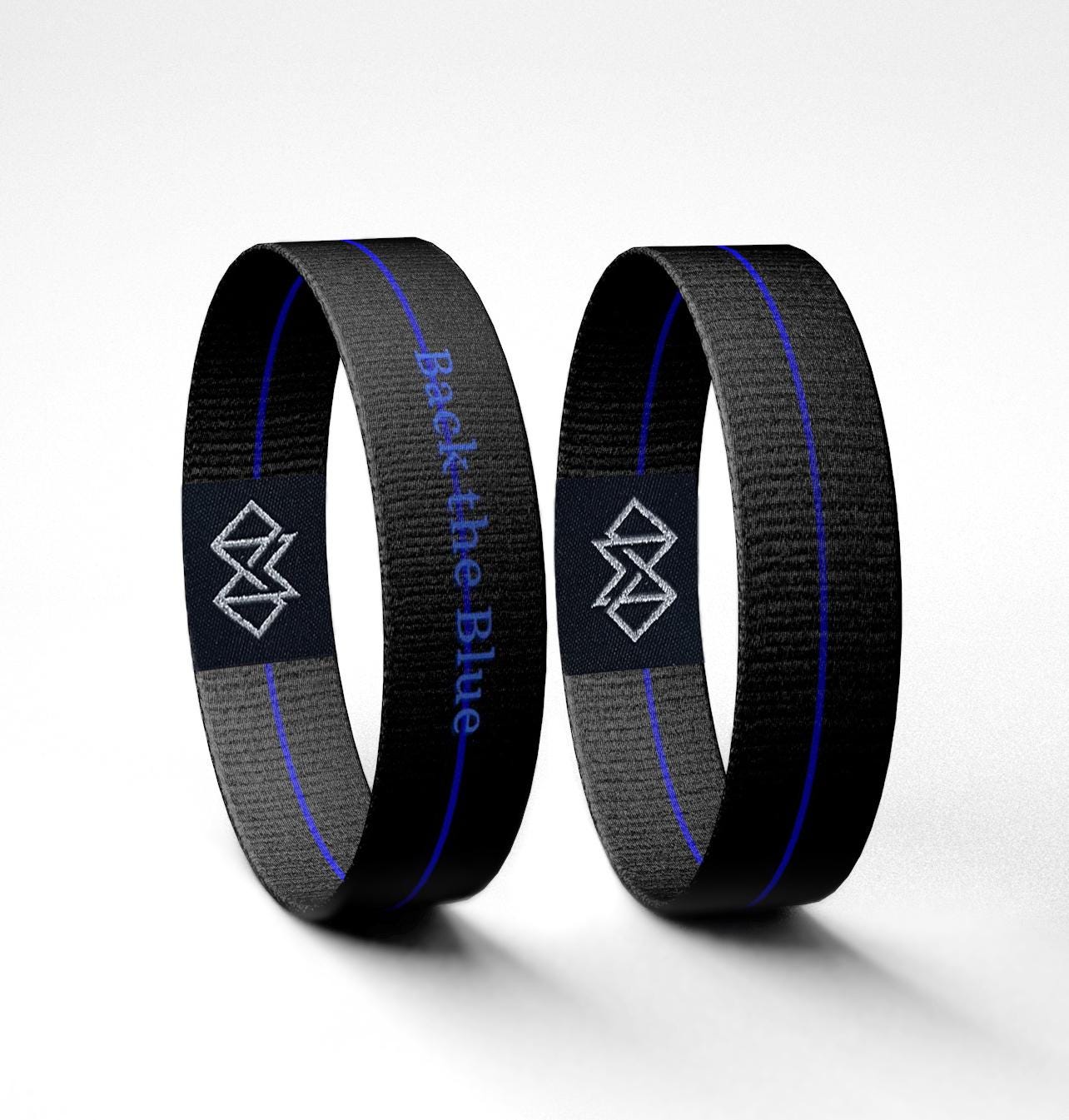 Back the Blue Police Thin Blue Line Motivational Wristband Reversible Bracelet // Gifts for Her // Gifts for Him // Inspirational Gifts //