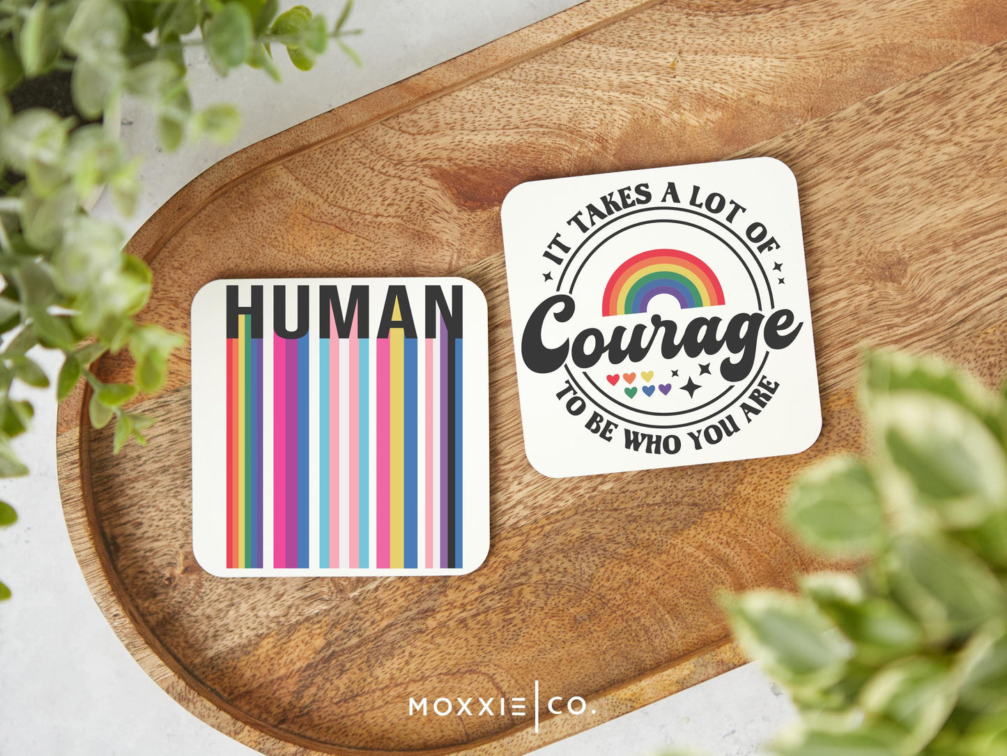 HUMAN Inclusive Ally LGBTQ Motivational Magnet | Inspirational Gift - Moxxie Co.