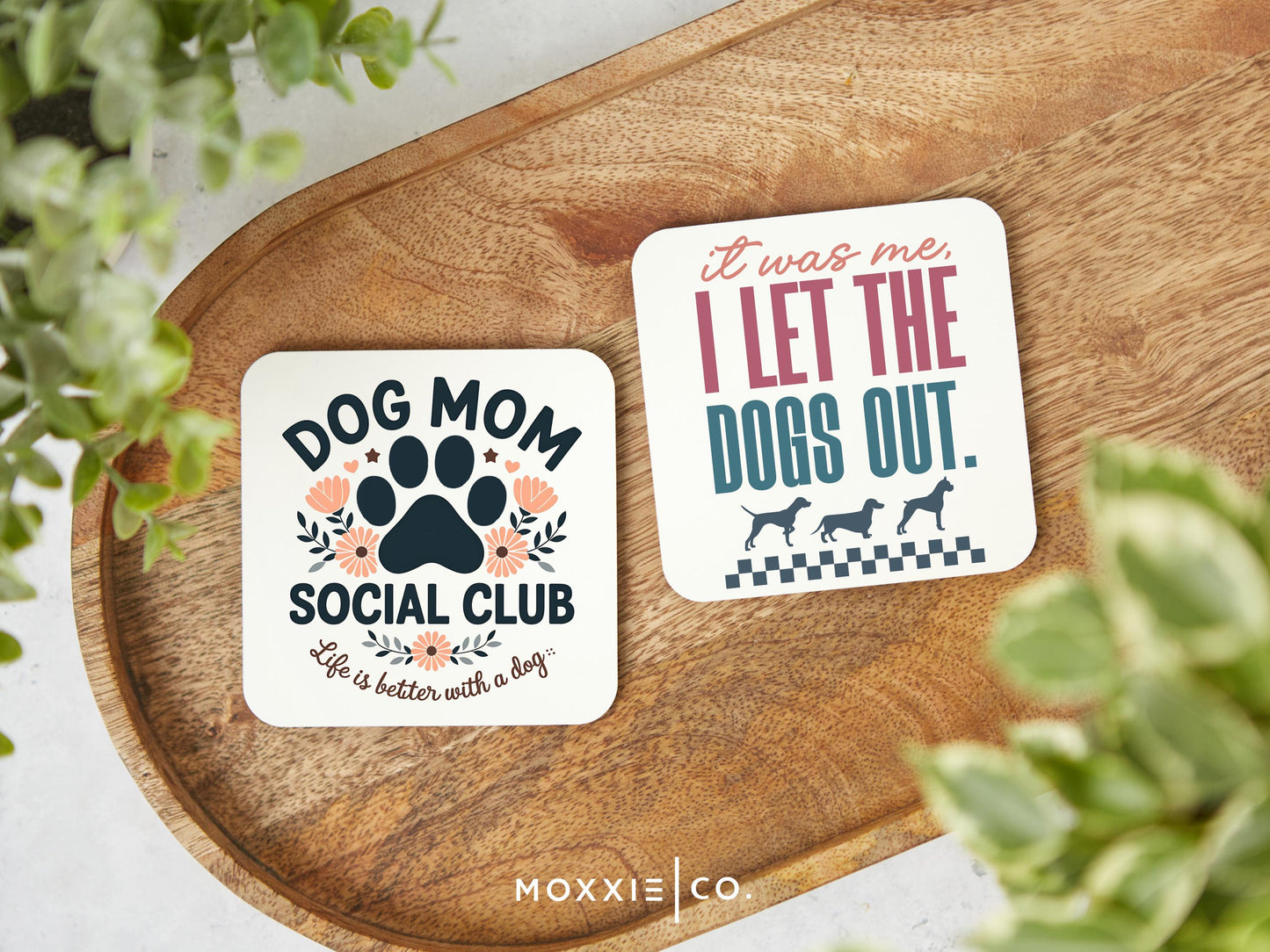 Dog Mom Social Club Funny Humor Motivational Magnet | Inspirational Gift - Moxxie Co.