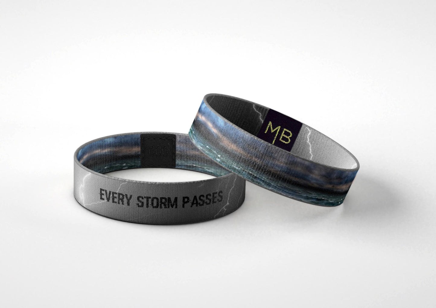 Every Storm Passes Wristband  Reversible Motivational Bracelet | Mental Health Support Gift | Emotional Strength Reminder